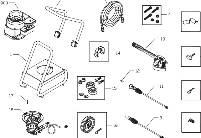 craftsman 580676640 power washer replacement parts & manual